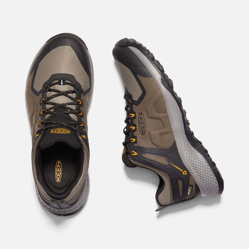 Zapatos de Seguridad Keen Mexico Marrom/Negros - Hombre Explore Waterproof - PN4685932